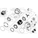 Samsung WF350ANP/XAA-04 washer parts | Sears PartsDirect