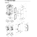 Samsung RF28HDEDPWW/AA-06 bottom-mount refrigerator parts | Sears
