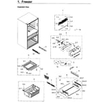 Samsung RF22KREDBSR/AA-01 bottom-mount refrigerator parts | Sears