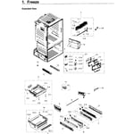 Samsung RF263BEAESP/AA-04 bottom-mount refrigerator parts