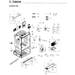 Samsung RF263BEAESP/AA-04 bottom-mount refrigerator parts | Sears