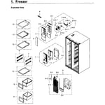 Samsung RS25H5121SR/AA-01 side-by-side refrigerator parts | Sears