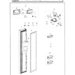 Samsung RS25J500DWW/AA-01 side-by-side refrigerator parts | Sears