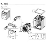 Samsung WF50K7500AV/A2-11 washer parts | Sears PartsDirect