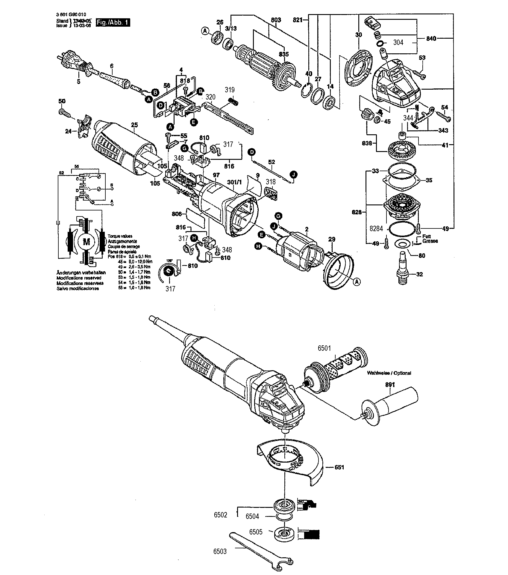 Bosch Angle Grinder Parts