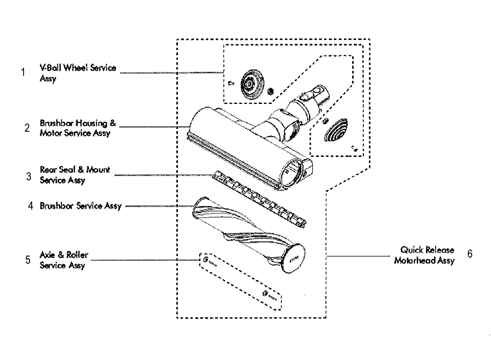 Dyson V8 Animal Cordless Vacuum Cleaner Parts Diagram | Reviewmotors.co