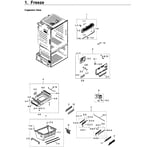 Samsung RF23HCEDBSR/AA-14 bottom-mount refrigerator parts | Sears ...