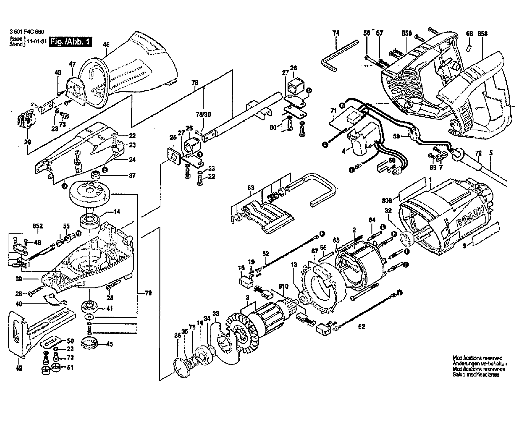 Bosch Rs7 Reciprocating Saw Parts Sears Parts Direct