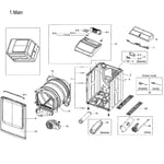 Samsung DVG52M8650V/A3-00 dryer parts | Sears PartsDirect