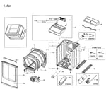 Samsung DVE52M8650W/A3-00 dryer parts | Sears PartsDirect