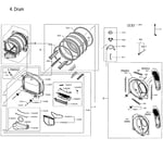 Samsung DVE52M8650W/A3-00 dryer parts | Sears PartsDirect