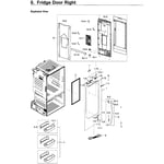 Samsung RF265BEAESG/AA-00 bottom-mount refrigerator parts | Sears
