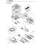 Samsung RF265BEAESR/AA-00 bottom-mount refrigerator parts | Sears