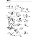 Samsung RF265BEAESR/AA-00 bottom-mount refrigerator parts | Sears ...