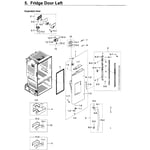 Samsung RF265BEAESR/AA-00 bottom-mount refrigerator parts | Sears ...