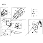 Samsung DVG50M7450P/A3-00 dryer parts | Sears PartsDirect