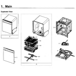 Samsung DW80M9550UG/AA00 dishwasher parts Sears PartsDirect