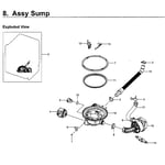 Samsung DW80M9550UG/AA-00 dishwasher parts | Sears PartsDirect