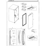 Samsung RF260BEAESG/AA-02 bottom-mount refrigerator parts | Sears ...