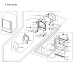 Samsung DVG54M8750V/A3-00 dryer parts | Sears PartsDirect