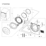 Samsung DVE45M5500P/A3-00 dryer parts | Sears PartsDirect