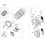 Samsung DVE60M9900W/A3-00 dryer parts | Sears PartsDirect