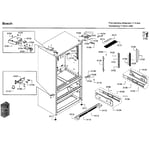 Bosch B21CL80SNS/02 bottom-mount refrigerator parts | Sears PartsDirect