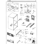 Samsung RF261BEAESG/AA-00 bottom-mount refrigerator parts | Sears
