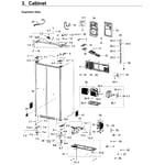 Samsung RH22H9010SR/AA-05 side-by-side refrigerator parts | Sears
