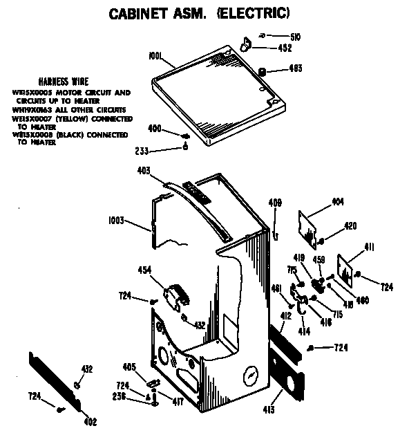 Hotpoint Electric Dryer Parts Diagram