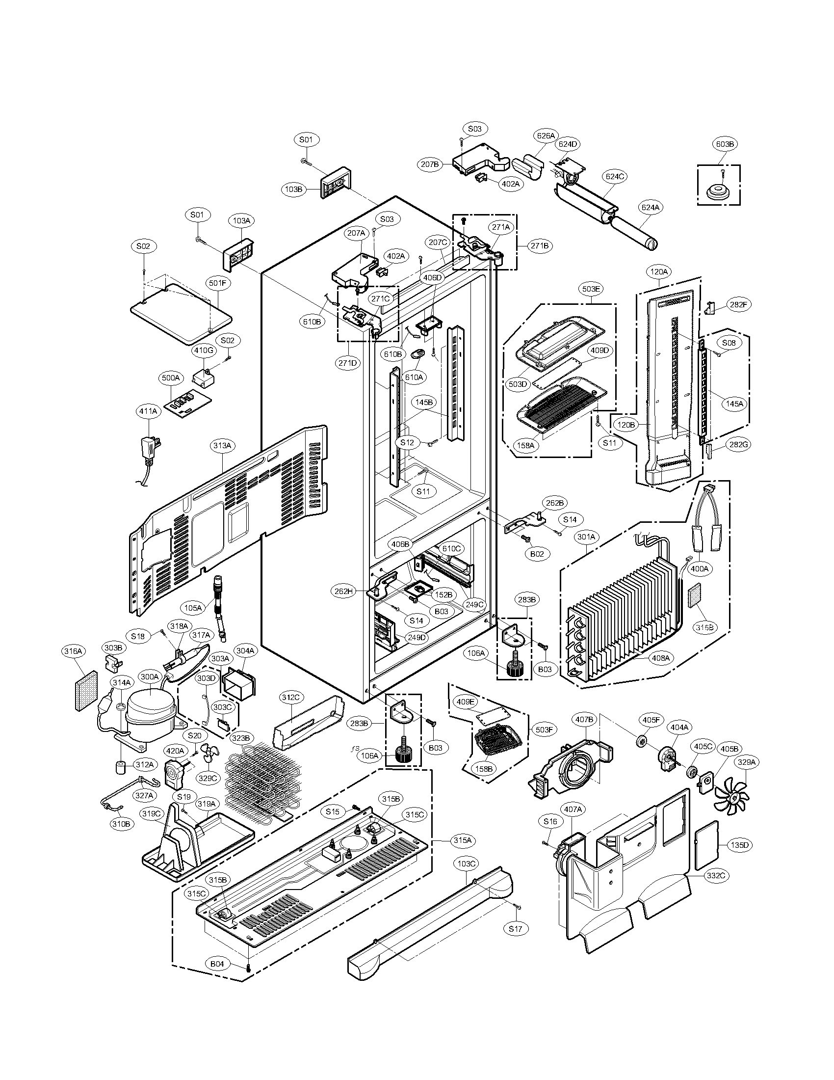 Kenmore Elite Refrigerator Parts Diagram Wiring Site Resource [ 2200 x 1700 Pixel ]