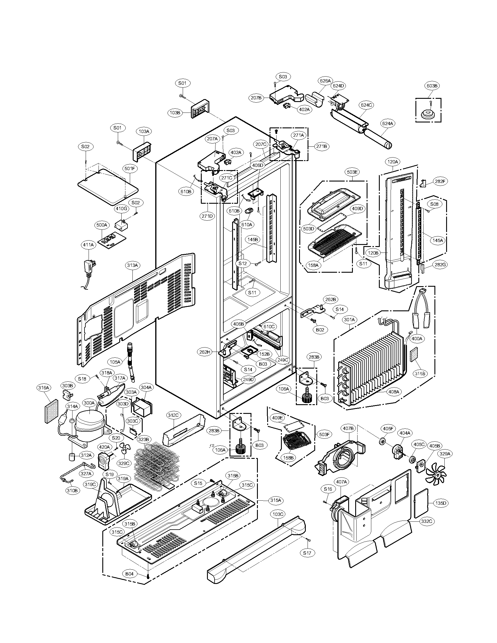 Refrigerator Compressor Parts Diagram