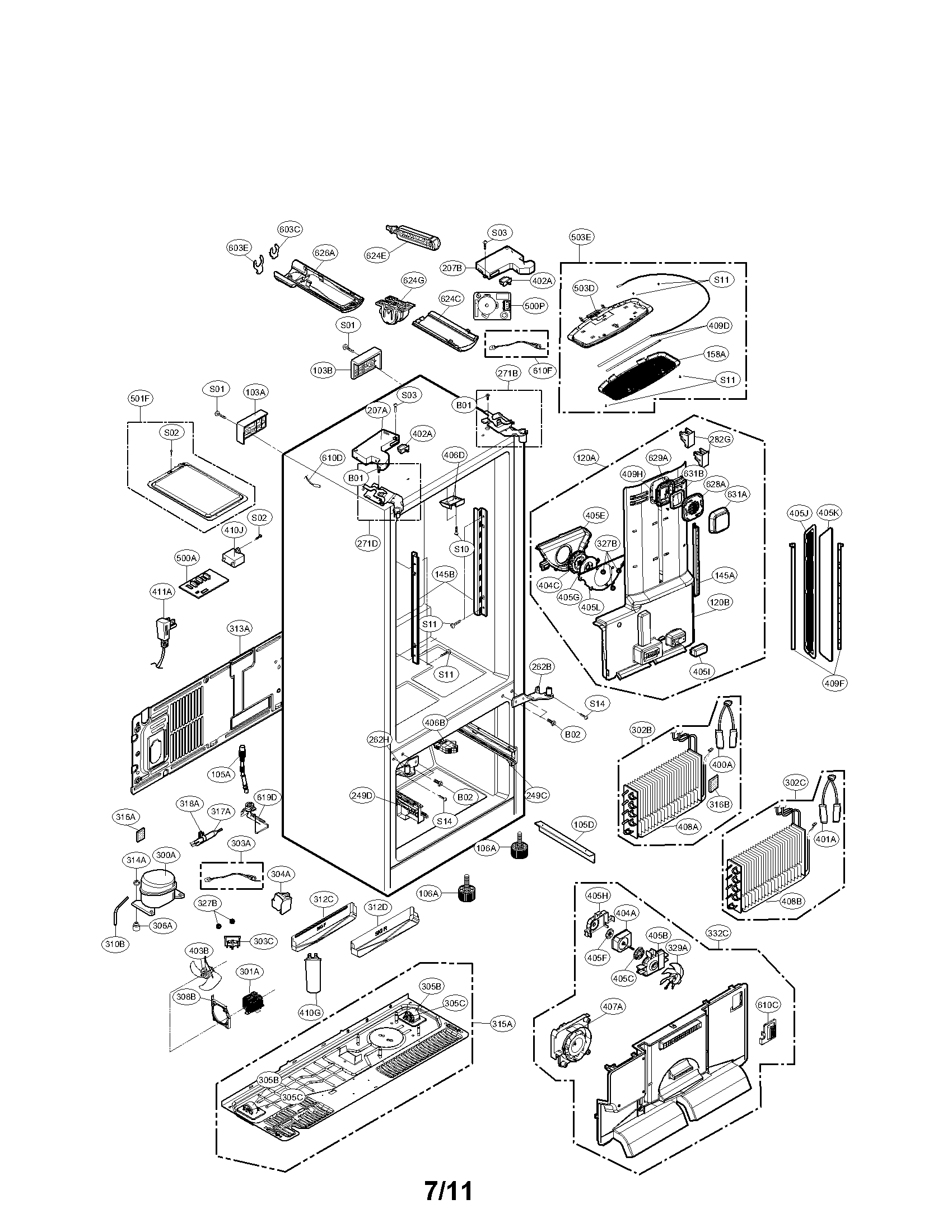 Looking For Lg Model Lfx31925st 00 Bottom Mount Refrigerator