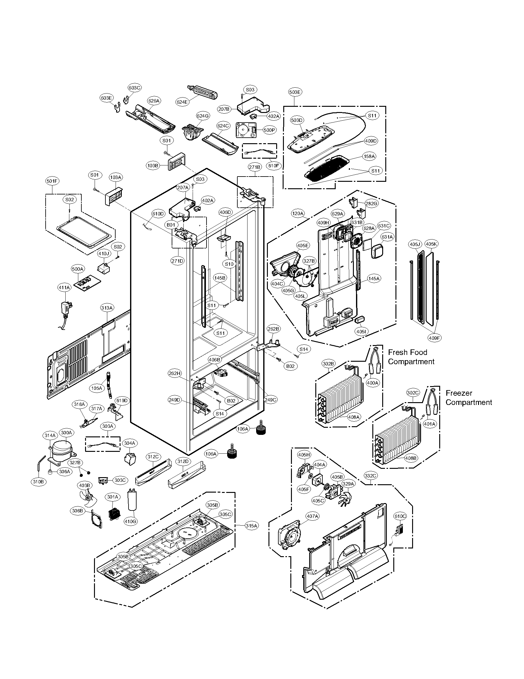 Kenmore Elite Refrigerator Parts Diagram - Part Diagram : Part Diagram