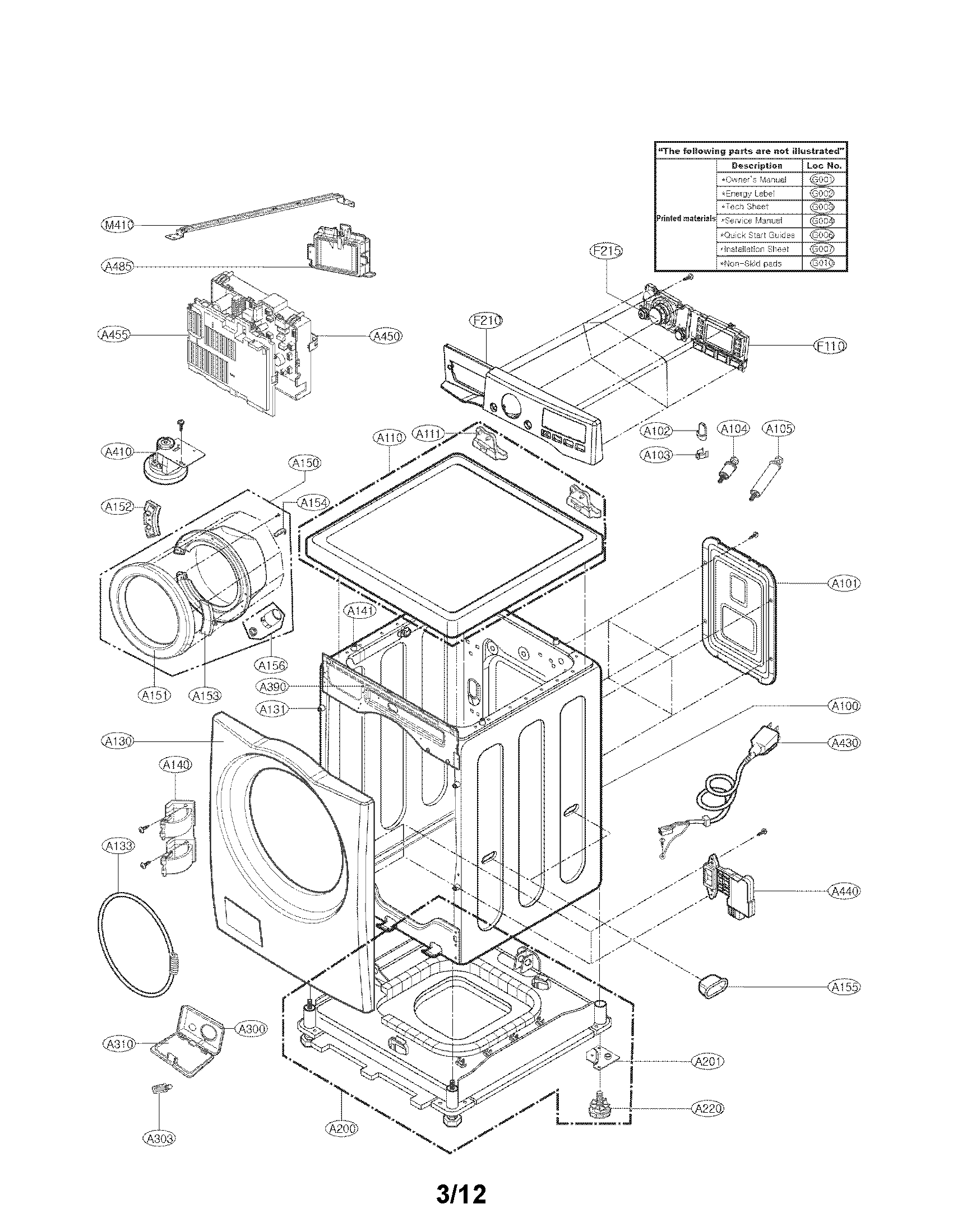 Looking For LG Model WM8000HVA Washer Repair & Replacement Parts?