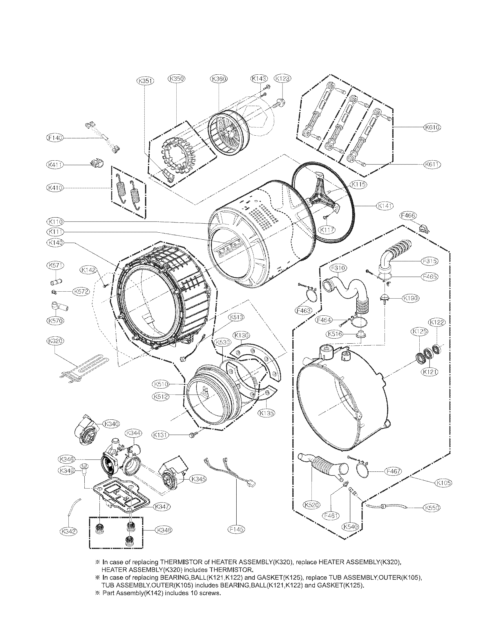 thumbnail image 2 of LG WM8000HVA Washer Drain Pump - Aftermarket Replacement 635745045438 2 of 5