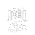 LG LFXC24726S/00 bottom-mount refrigerator parts | Sears PartsDirect
