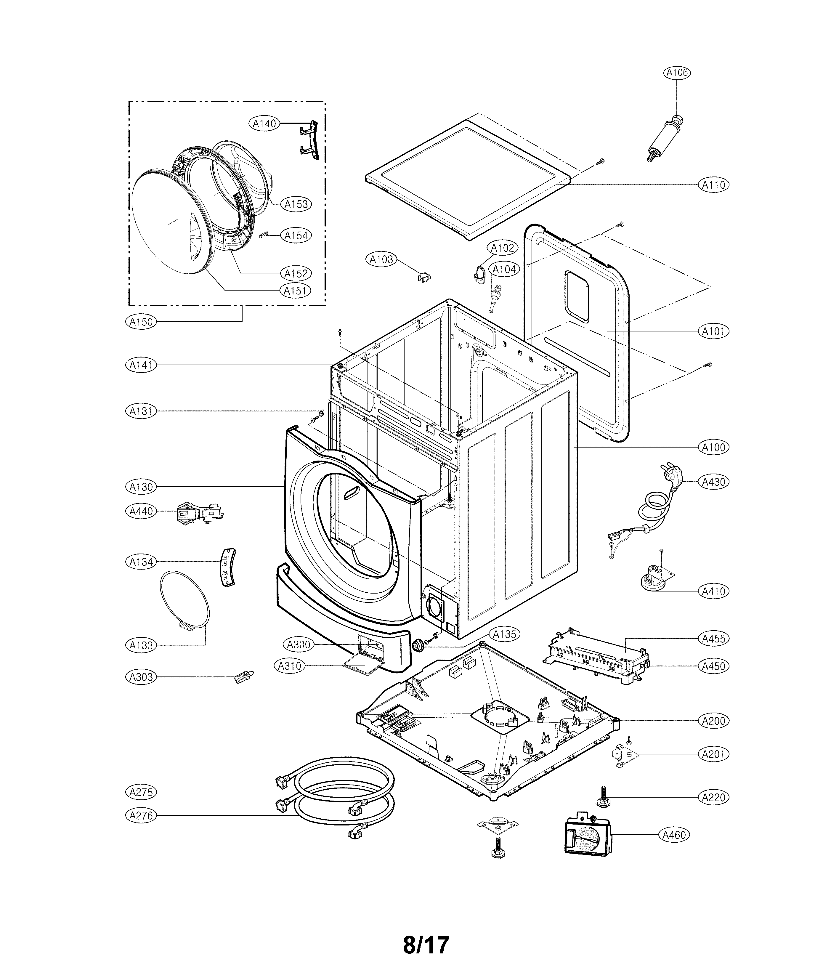 Lg Washer Dryer Combo Parts Diagram | Reviewmotors.co