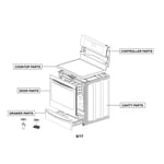 LG LRE3193ST/00 electric range parts | Sears PartsDirect