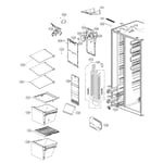 LG LSXC22396D/00 side-by-side refrigerator parts | Sears PartsDirect