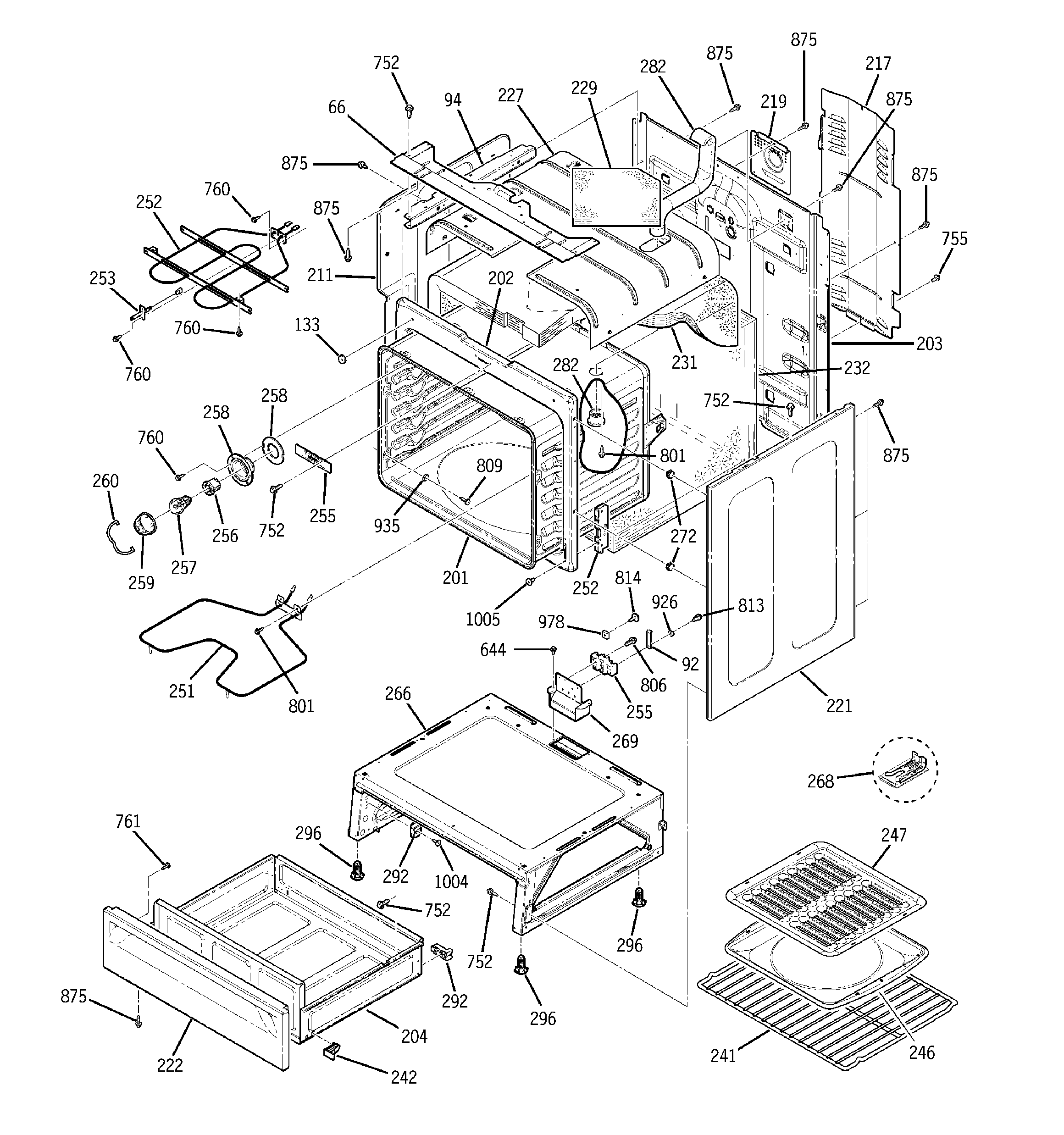 GE JBP68HD1CC electric range parts | Sears PartsDirect | Ge Oven Wiring Diagram Jbp68hd1cc | | Sears Parts Direct