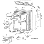 Ge Tbx25payrraa Top-mount Refrigerator Parts 