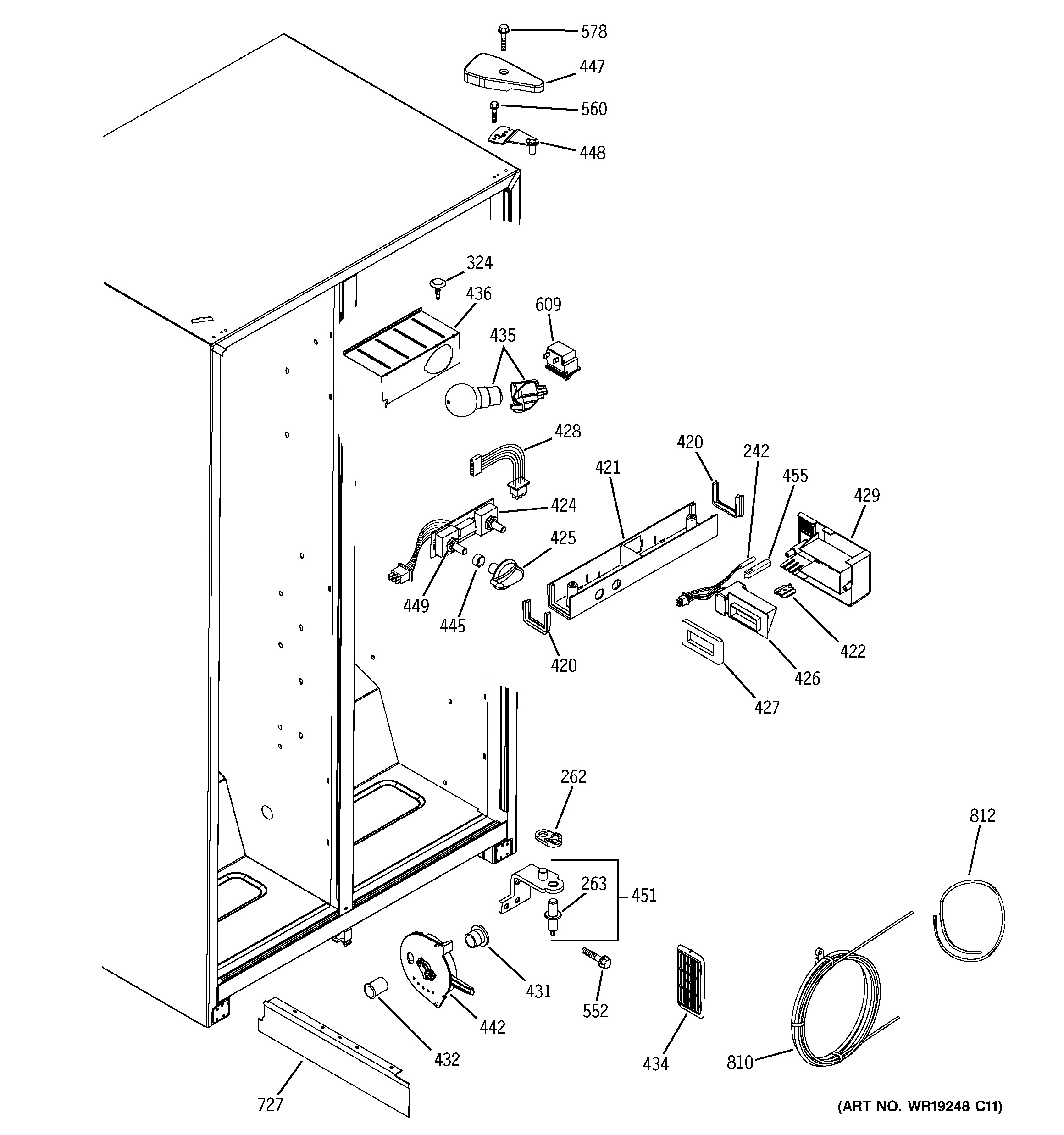 GE GSS20IEPAWW side-by-side refrigerator parts | Sears PartsDirect | Ge Refrigerator Wiring Diagram Gss20iepaww | | Sears Parts Direct