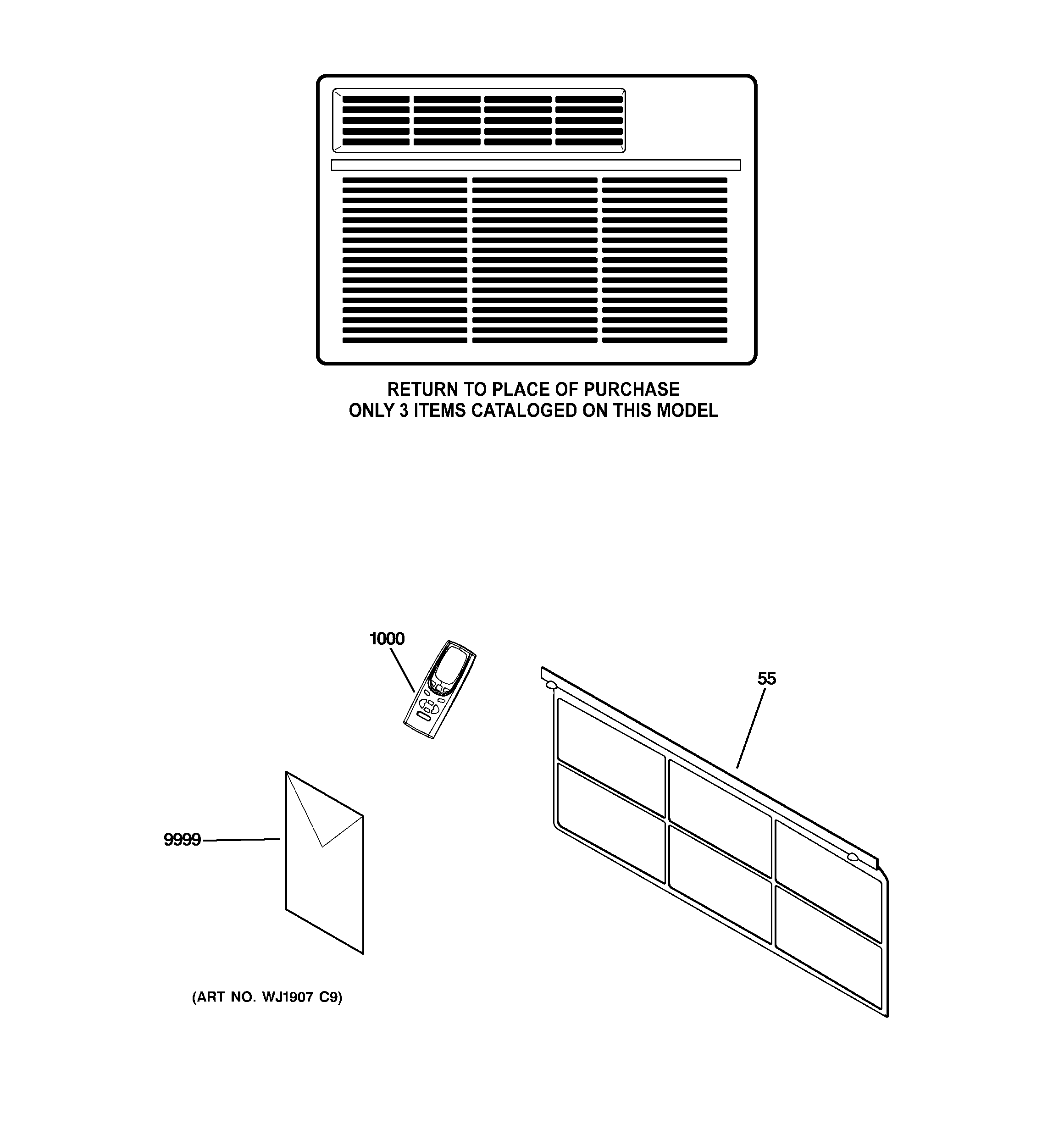 Looking for GE model AEH10AQQ2 room air conditioner repair ... 6000 btu ge air conditioner Sears Parts Direct