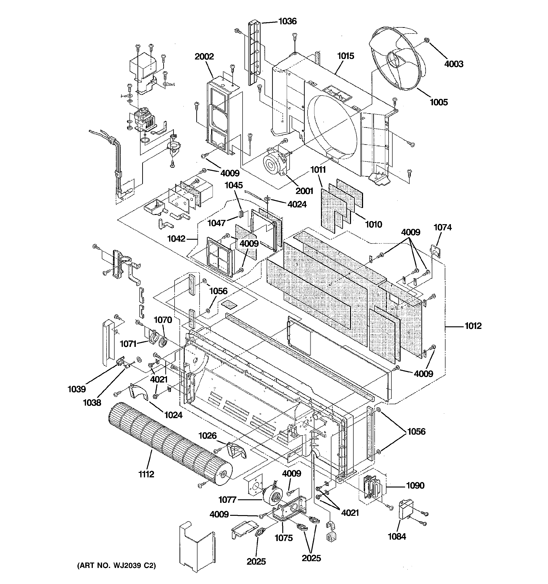 GE AZ41E15DABM1 room air conditioner parts | Sears PartsDirect | Ge Zoneline Wiring Diagram | | Sears Parts Direct