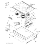 GE JP3530SJ1SS electric cooktop parts Sears PartsDirect