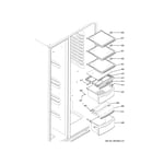GE GSS25CSHRCSS side-by-side refrigerator parts | Sears PartsDirect