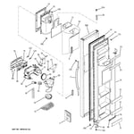 Hotpoint HSS25IFMDWW side-by-side refrigerator parts