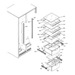 Hotpoint HSS25GFPEWW sidebyside refrigerator parts Sears PartsDirect