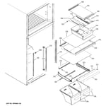 Hotpoint HTM18IBPGRSA top-mount refrigerator parts | Sears PartsDirect